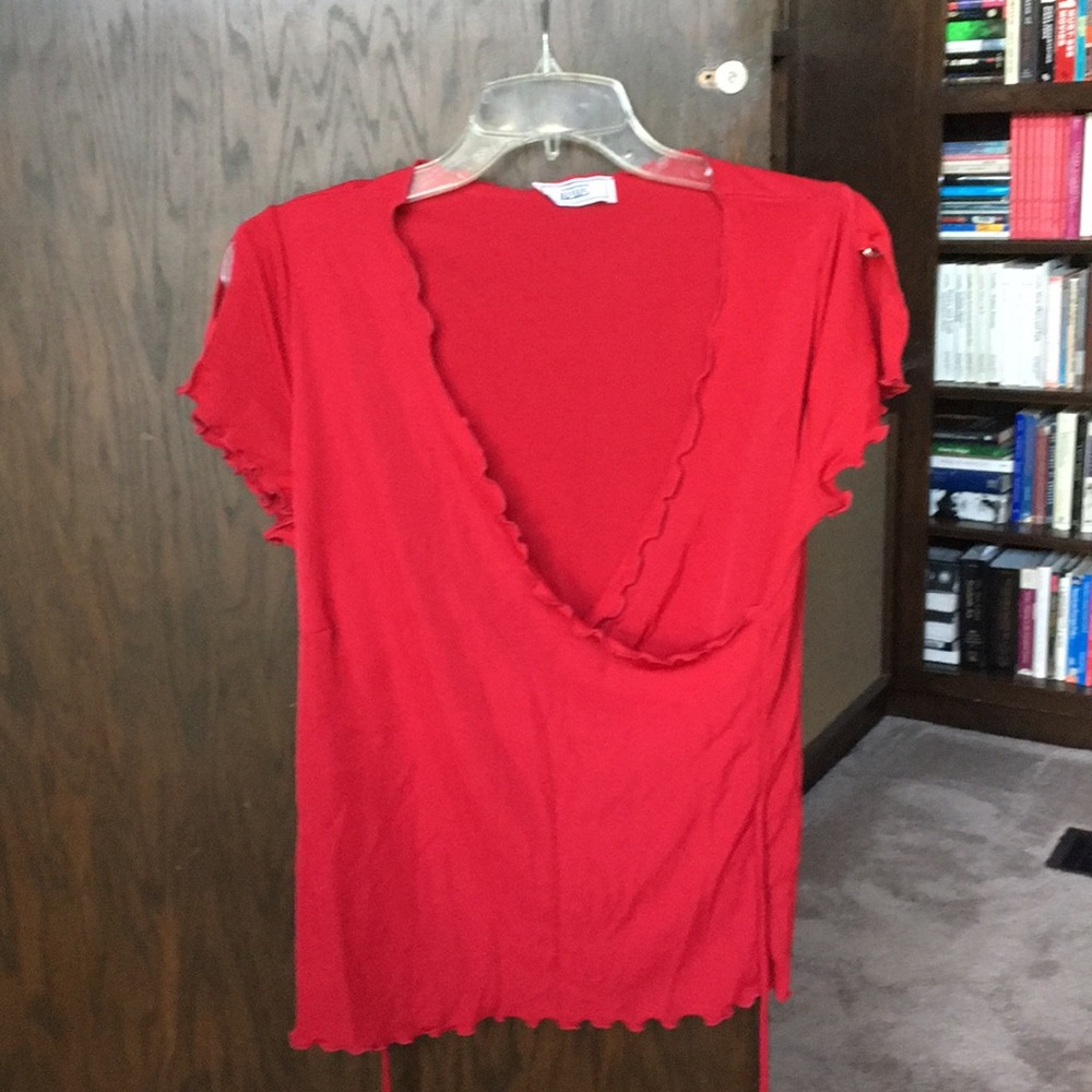 Deep red top large size